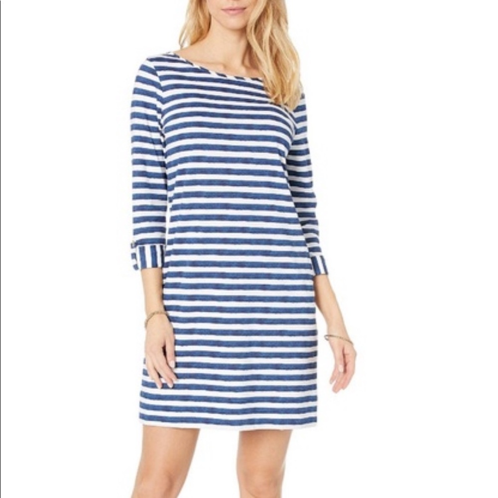 Lilly Pulitzer Marlowe Navy Stripe Dress XS